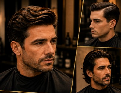 15 classic men's hairstyles created using the scissor over comb technique, including timeless barber cuts with natural blending and handcrafted precision.